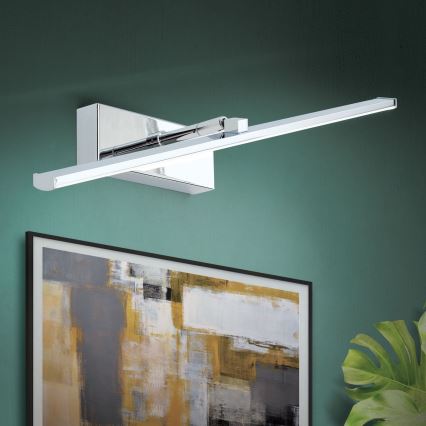 LED gallerilampe PUBLIO LED/10W/230V 50 cm skinnende krom