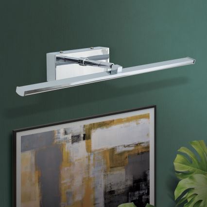 LED gallerilampe PUBLIO LED/10W/230V 50 cm skinnende krom