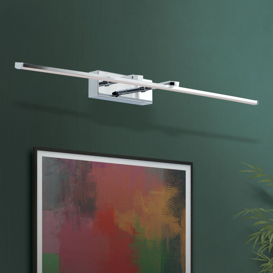 LED gallerilampe PUBLIO LED/15W/230V 75 cm skinnende krom