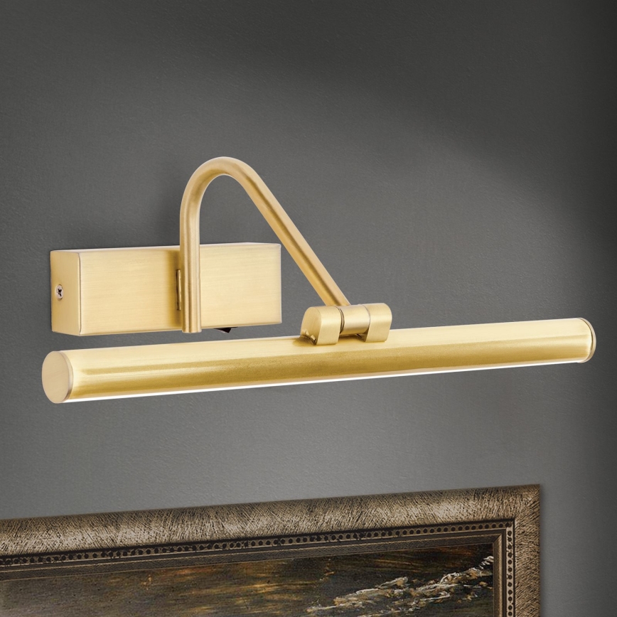 LED gallerilampe PORTRAIT LED/6W/230V 30 cm guldfarvet
