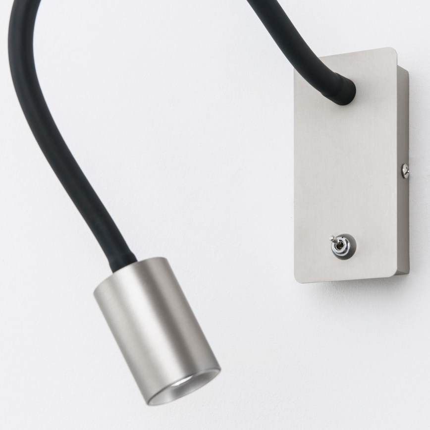 LED Fleksibel lille væ lampe KURT LED/5W/230V sølvfarvet