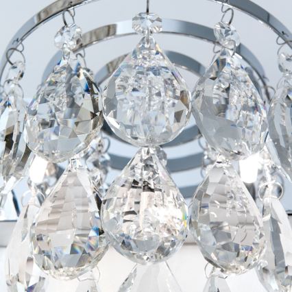 Væglampe i krystal CELESTE 2xG9/40W/230V skinnende krom