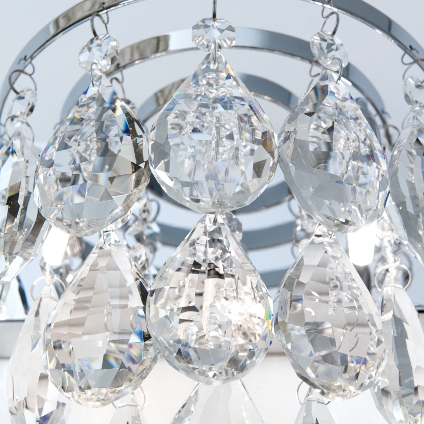 Væglampe i krystal CELESTE 2xG9/40W/230V skinnende krom