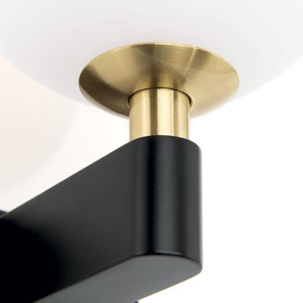 Væglampe til badeværelse MARA 1xG9/20W/230V IP44 sort