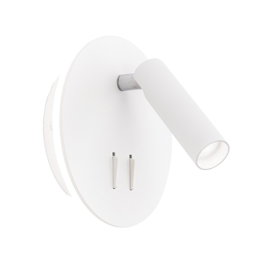 LED vægspot LENNY LED/6W/230V + LED/3W hvid
