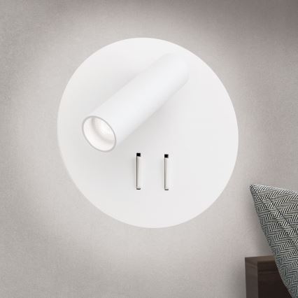 LED vægspot LENNY LED/6W/230V + LED/3W hvid