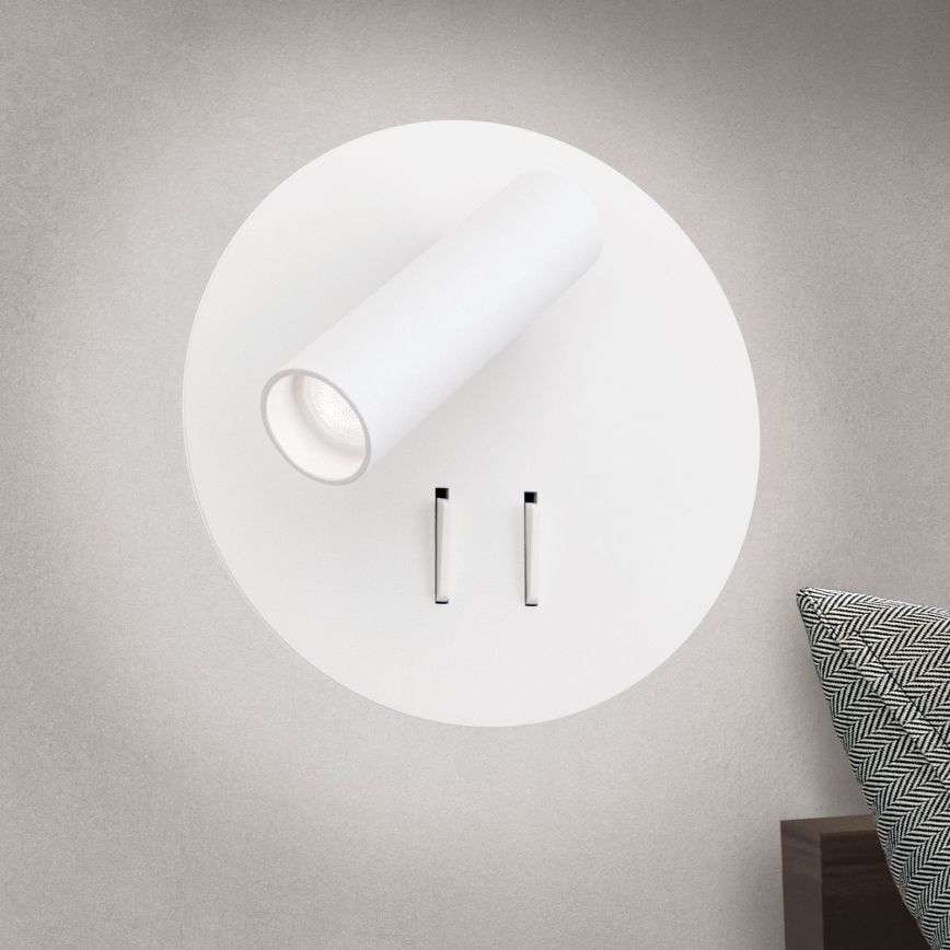 LED vægspot LENNY LED/6W/230V + LED/3W hvid