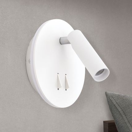 LED vægspot LENNY LED/6W/230V + LED/3W hvid