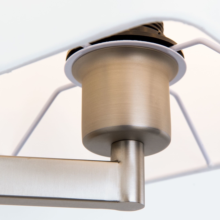 LED væglampe CARLTON 1xE27/40W/230V + LED/3W hvid/mat krom