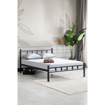 ORMEL metalseng 160x200 cm, sort, maks. belastning 200 kg