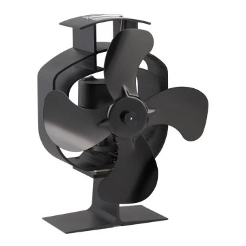 Oscillerende pejseventilator 21x170 cm sort