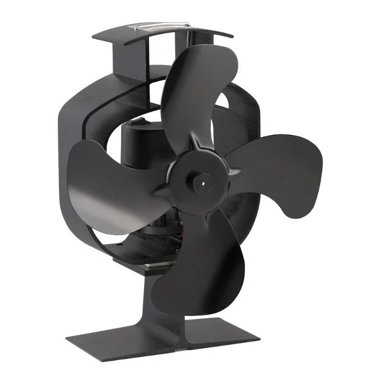 Oscillerende pejseventilator 21x170 cm sort