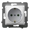 Ospel - Schuko-stikkontakt til bolig uden ramme 230 V ARIA, hvid