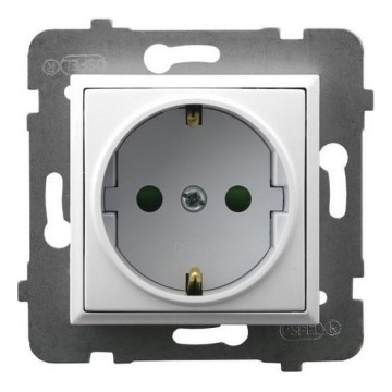 Ospel - Schuko-stikkontakt til bolig uden ramme 230 V ARIA, hvid