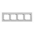 Ospel - SONATA 4-moduls glasramme, højglans hvid