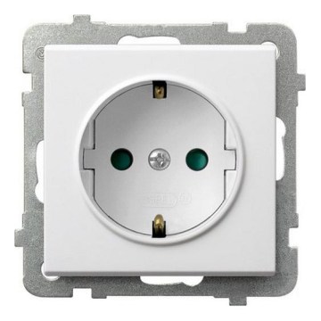 Ospel - Stikkontakt til bolig uden ramme Schuko 230 V SONATA hvid