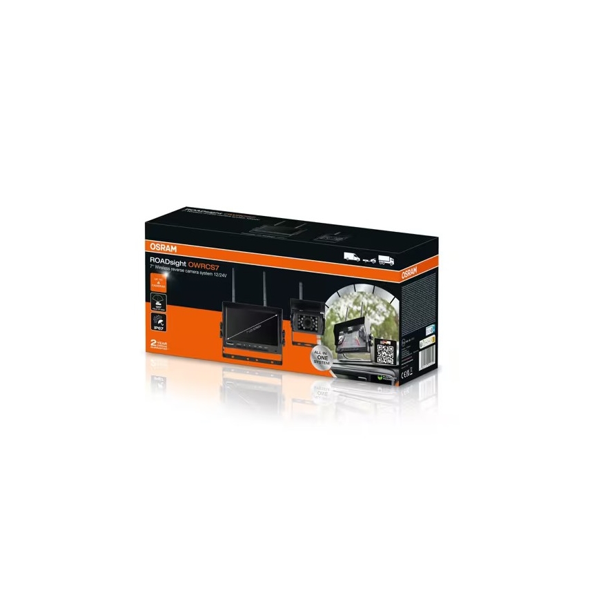 Osram - Bakkamera ROADSIGHT OWRCS7 Full HD 1080p 12/24V IP67