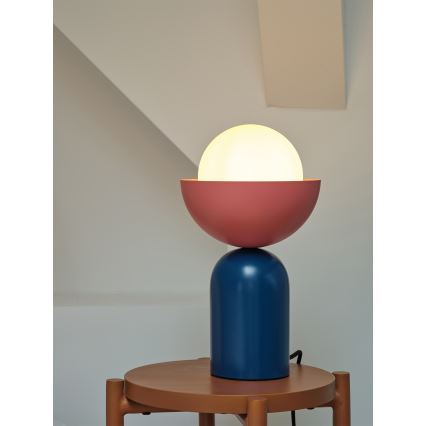 Osram - Bordlampe DECOR BOWL 1xE14/25W/230V blå/lyserød