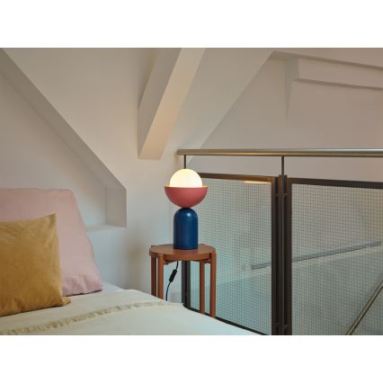 Osram - Bordlampe DECOR BOWL 1xE14/25W/230V blå/lyserød