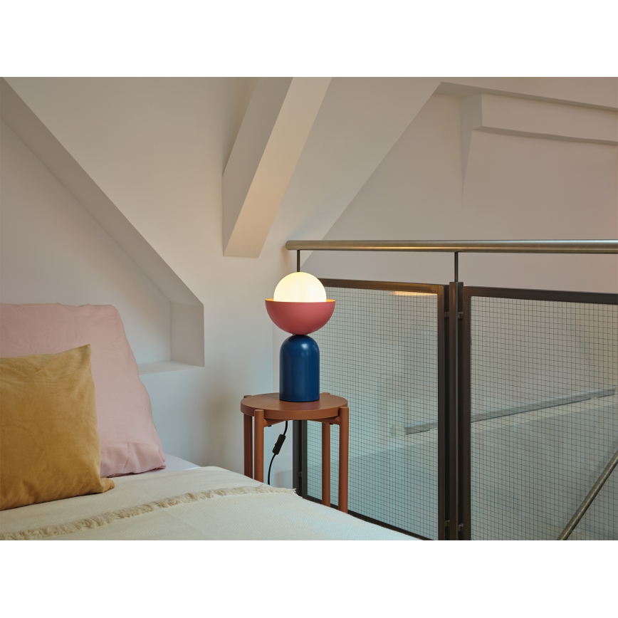 Osram - Bordlampe DECOR BOWL 1xE14/25W/230V blå/lyserød