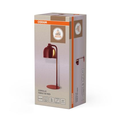 Osram - Bordlampe DECOR COROLLE 1xG9/20W/230V rød