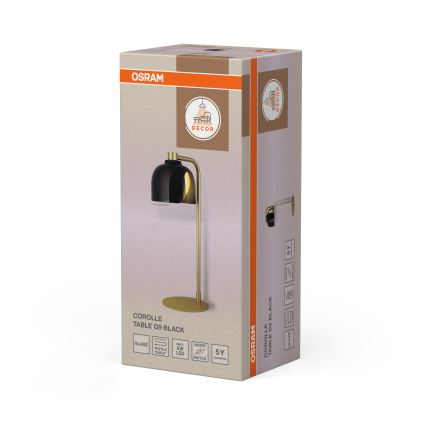 Osram - Bordlampe DECOR COROLLE 1xG9/20W/230V sort/guld