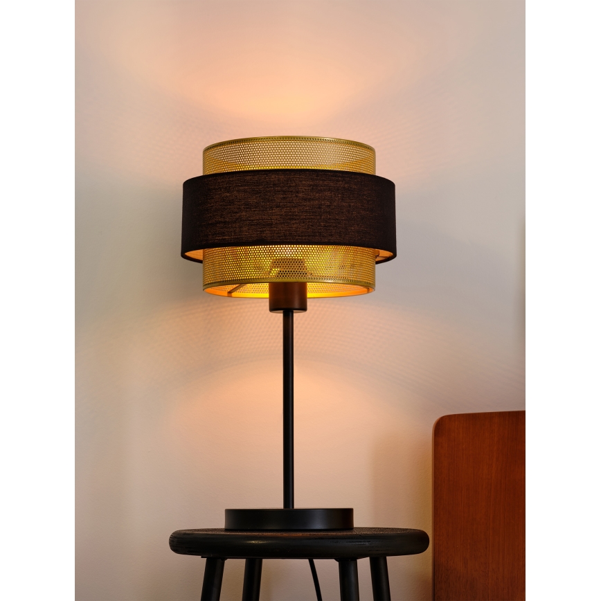 Osram - Bordlampe DECOR HORNET 1xE27/10W/230V sort/guld