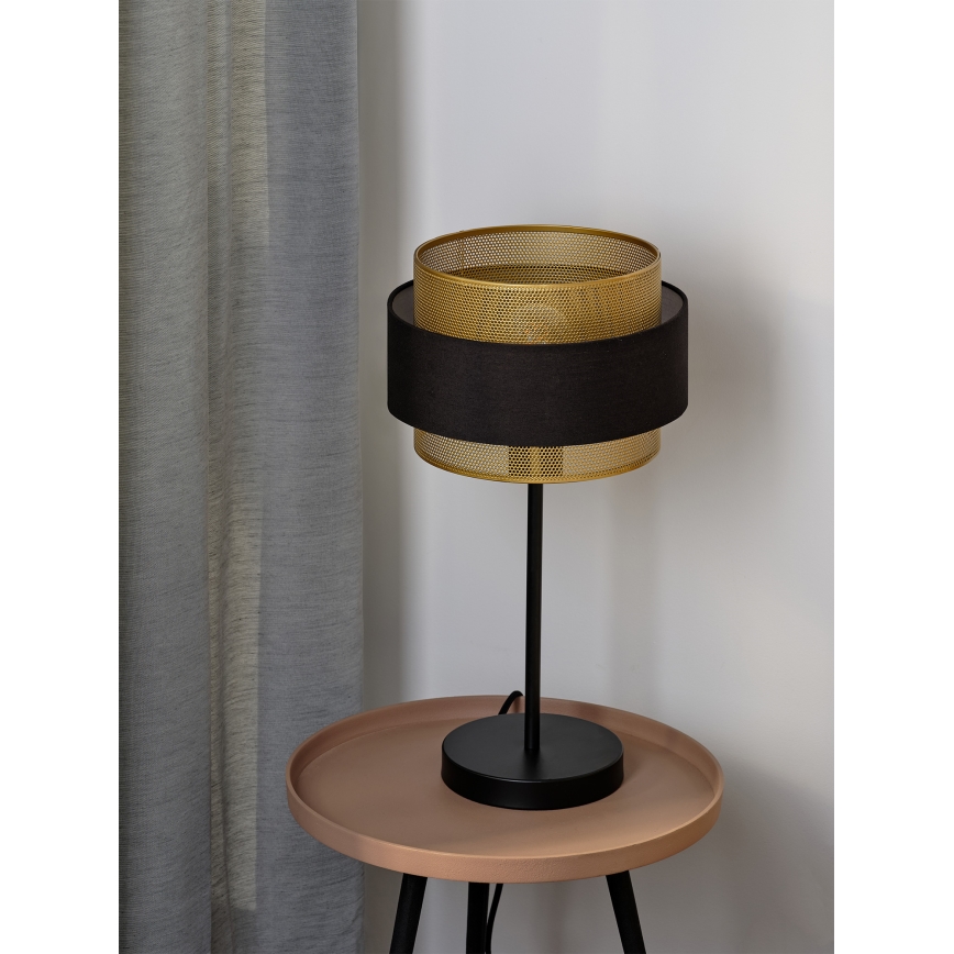 Osram - Bordlampe DECOR HORNET 1xE27/10W/230V sort/guld