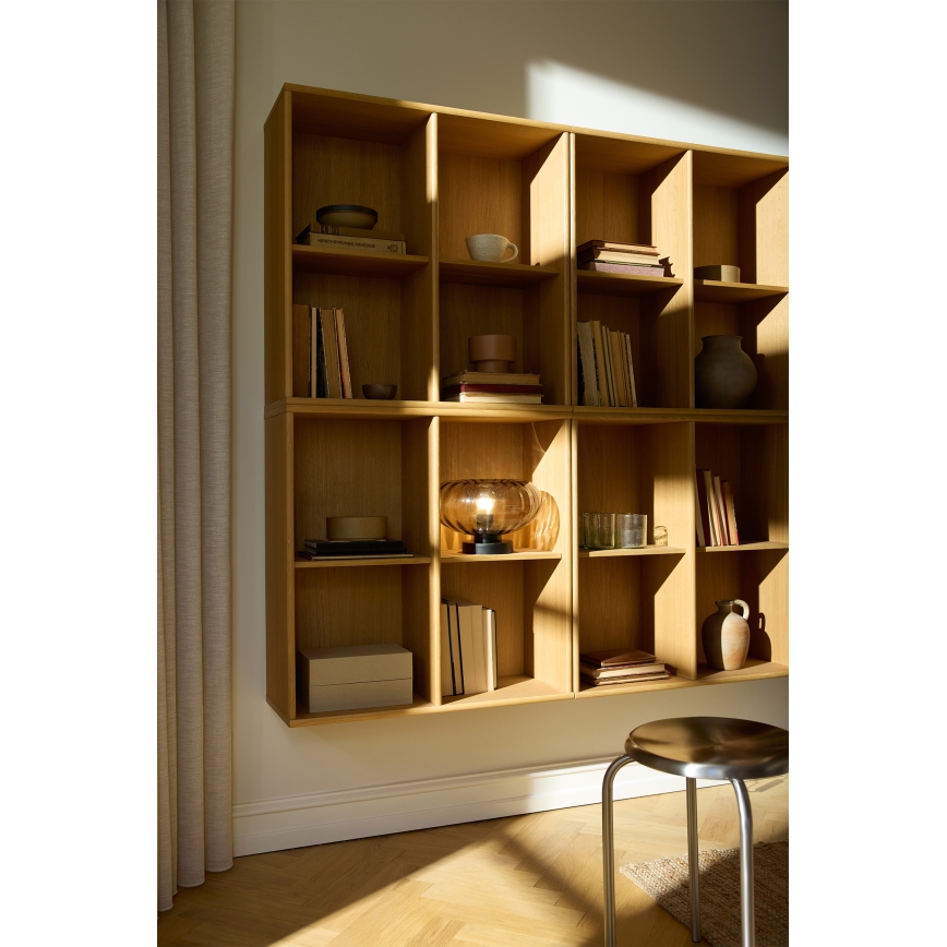 Osram - Bordlampe DECOR SMOKE 1xE27/12W/230V sort/røggrå