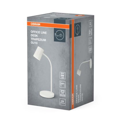 Osram - Bordlampe DESK LINE 1xGU10/9W/230V hvid