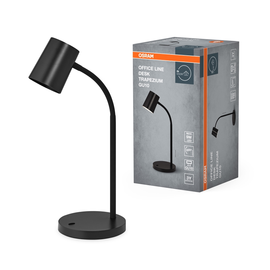 Osram - Bordlampe DESK LINE 1xGU10/9W/230V sort