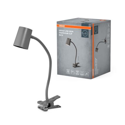 Osram - Bordlampe med klemme DESK LINE 1xGU10/9W/230V grå