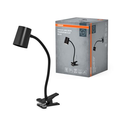 Osram - Bordlampe med klemme DESK LINE 1xGU10/9W/230V sort