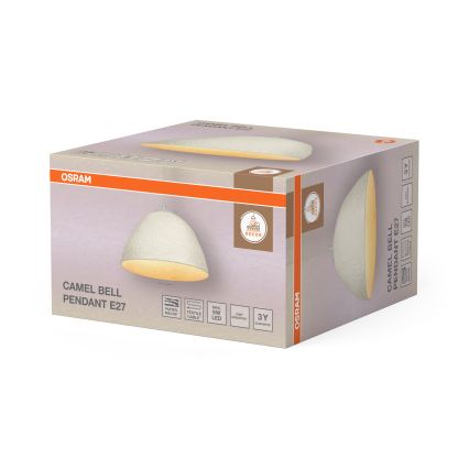 Osram - CAMEL BELL pendel med kabel 1xE27/9W/230V Ø 37,5 cm