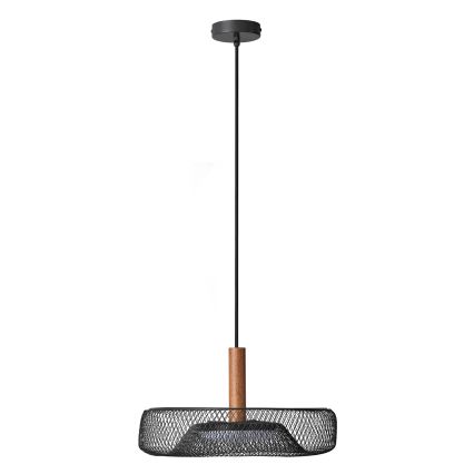 Osram - DECOR MESH LED-pendel på wire, 18,5 W/230 V, Ø 40 cm, sort/gummitræ