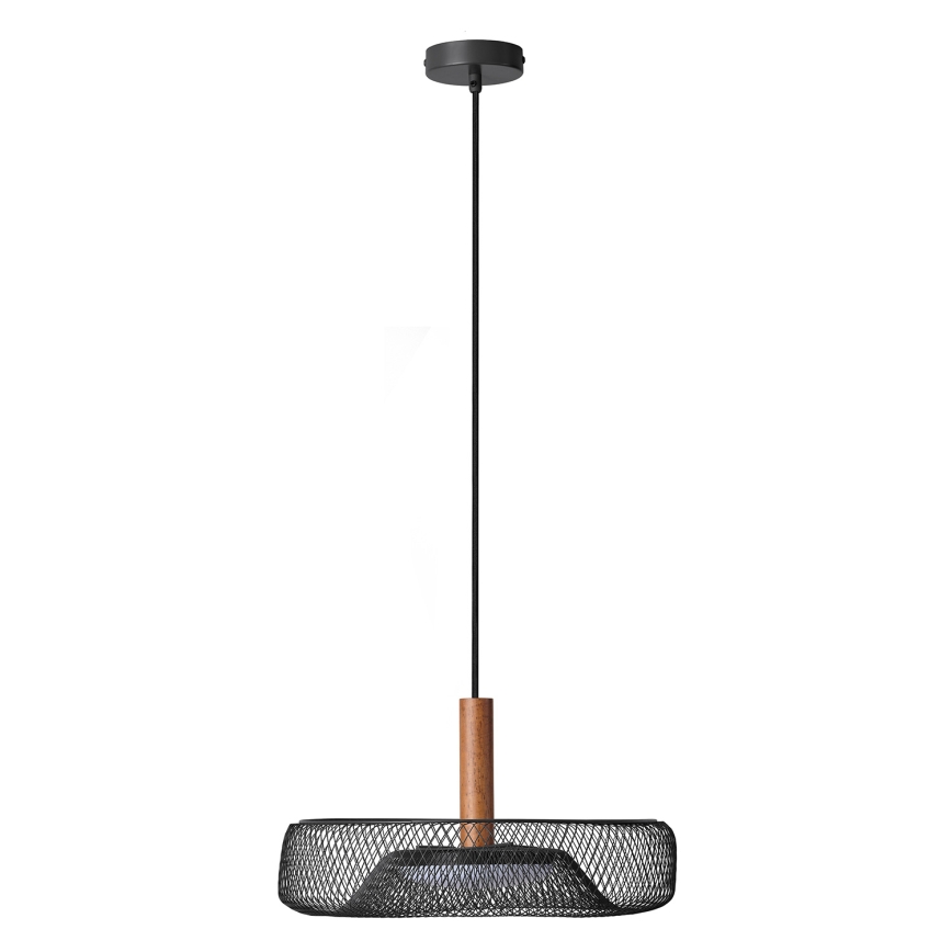 Osram - DECOR MESH LED-pendel på wire, 18,5 W/230 V, Ø 40 cm, sort/gummitræ
