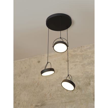 Osram - DECOR PUCK LED-pendel med wireophæng, 3 x LED, 12 W, 230 V, CRI 90, sort