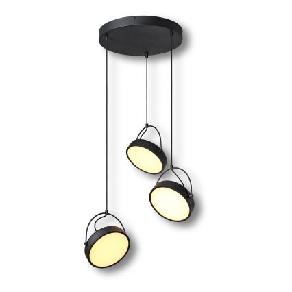 Osram - DECOR PUCK LED-pendel med wireophæng, 3 x LED, 12 W, 230 V, CRI 90, sort