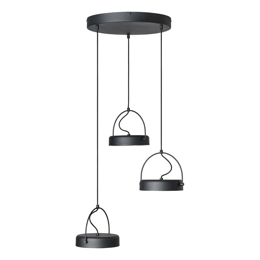 Osram - DECOR PUCK LED-pendel med wireophæng, 3 x LED, 12 W, 230 V, CRI 90, sort