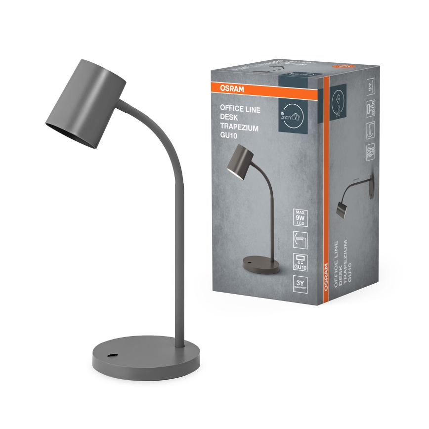Osram - DESK LINE bordlampe 1xGU10/9W/230V grå