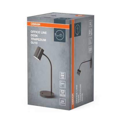 Osram - DESK LINE bordlampe 1xGU10/9W/230V grå