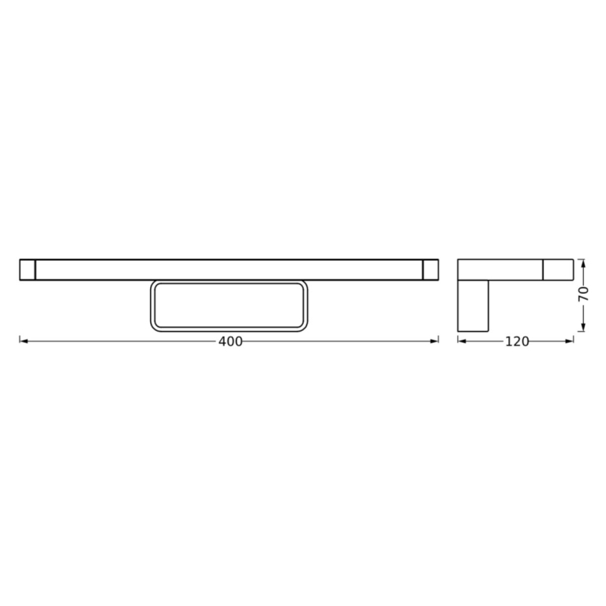 Osram - DISC BAR LED spejlbelysning til badeværelset/7W/230V 3000/4000K IP44