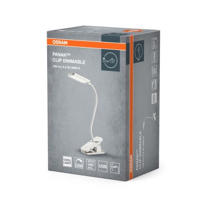 Osram - Dæmpbar berøringsbetjent PANAN LED-bordlampe LED/5,2W/5V 1200 mAh