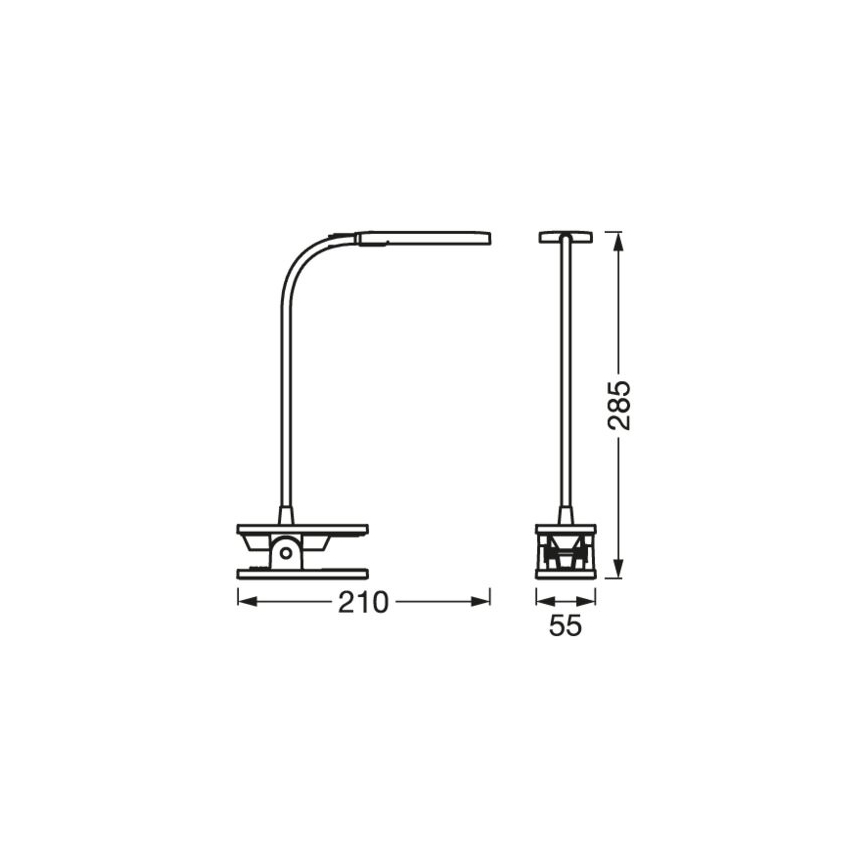 Osram - Dæmpbar berøringsbetjent PANAN LED-bordlampe LED/5,2W/5V 1200 mAh