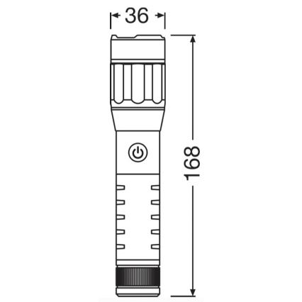 Osram - LED-dæmpbar genopladelig lommelygte LEDINSPECT PRO TORCH 500 LED/6W/3,7V 2200 mAh IP44