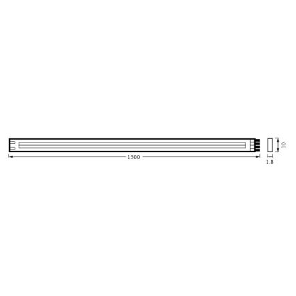 Osram - Dæmpbar LED-strimmel FLEX COB 1,5m LED/13W/230V 2700-6500K + fjernbetjening