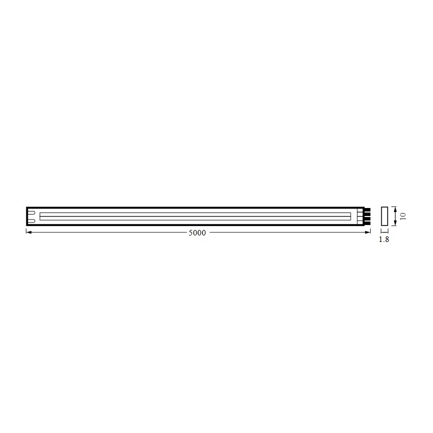 Osram - Dæmpbar LED-strimmel FLEX COB 5m LED/35W/230V 2700-6500K + fjernbetjening