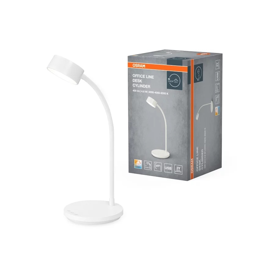 Osram - LED-dæmpbar skrivebordslampe OFFICE LINE LED/4,8W/230V 3000/4000/6500K hvid
