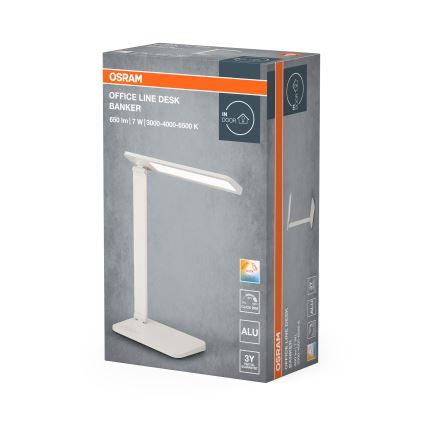 Osram - dæmpbar LED-bordlampe OFFICE LINE LED/7W/230V 3000/4000/6500K hvid