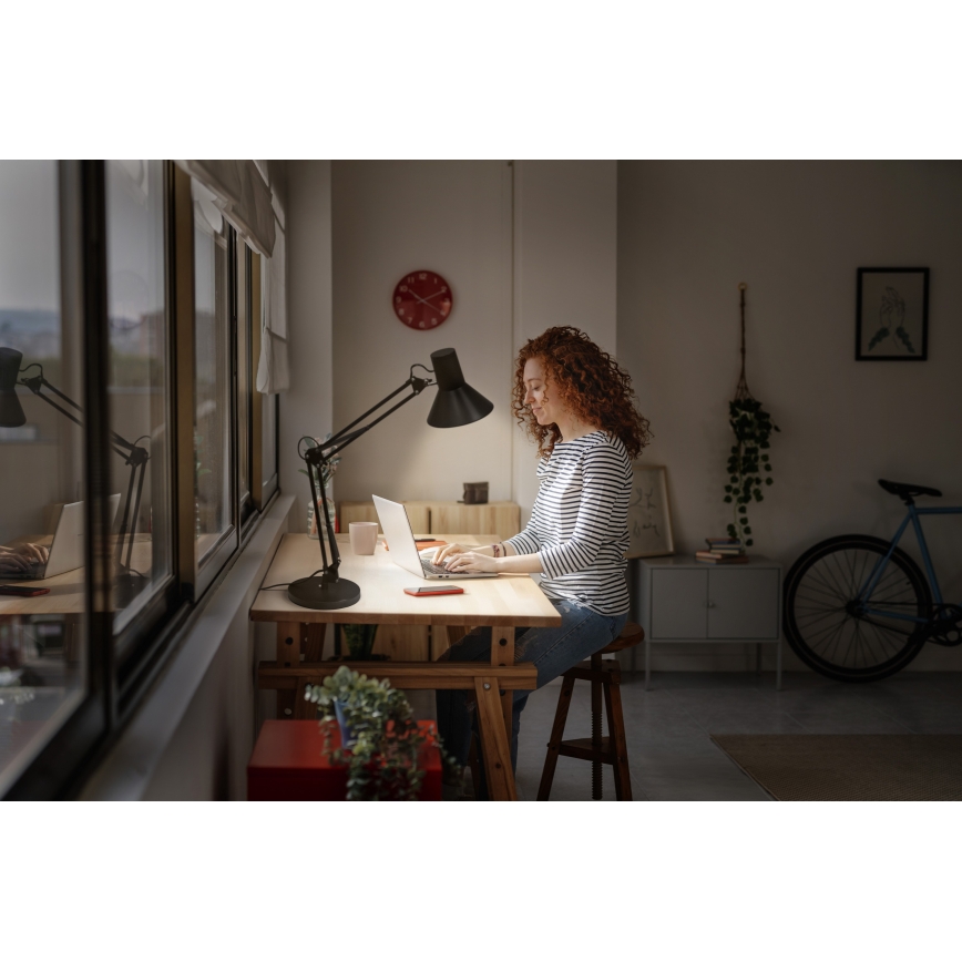 Osram - Dæmpbar LED-bordlampe OFFICE LINE LED/9W/230V 3000K sort